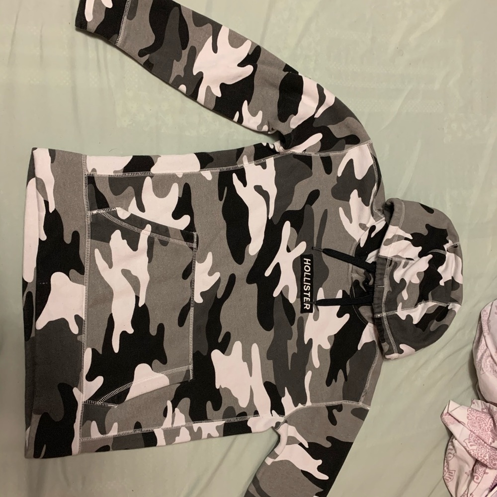 Boys Hollister camo hoodie